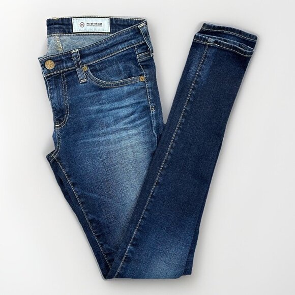 AG Womens The Legging Super Skinny Jeans Size 26 R Blue Low Rise Made in USA EUC - Picture 3 of 15